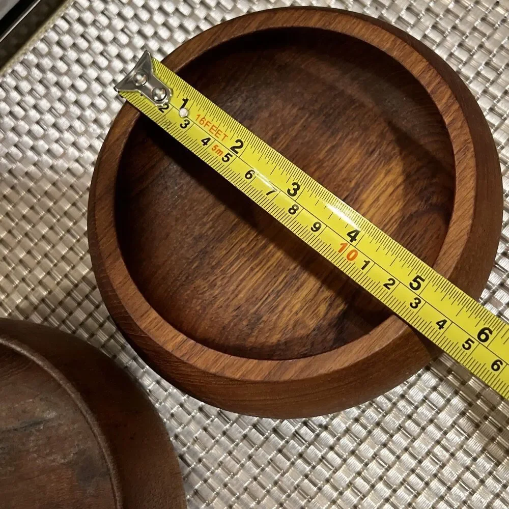 House Mates/ Teak Wood (2) Bowls Brown Made In  Thailand